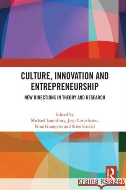 Culture, Innovation and Entrepreneurship  9780367640019 Taylor & Francis Ltd - książka