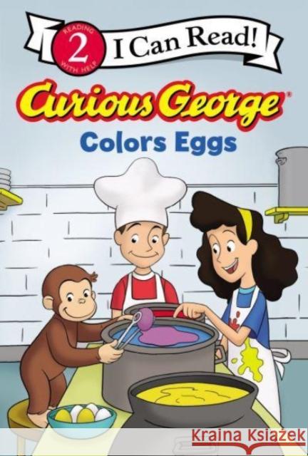 Curious George Colors Eggs H. A. Rey 9780063325326 HarperCollins Publishers Inc - książka