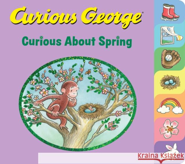 Curious George Curious about Spring Tabbed Board Book Rey, H. A. 9780358086918 Houghton Mifflin - książka