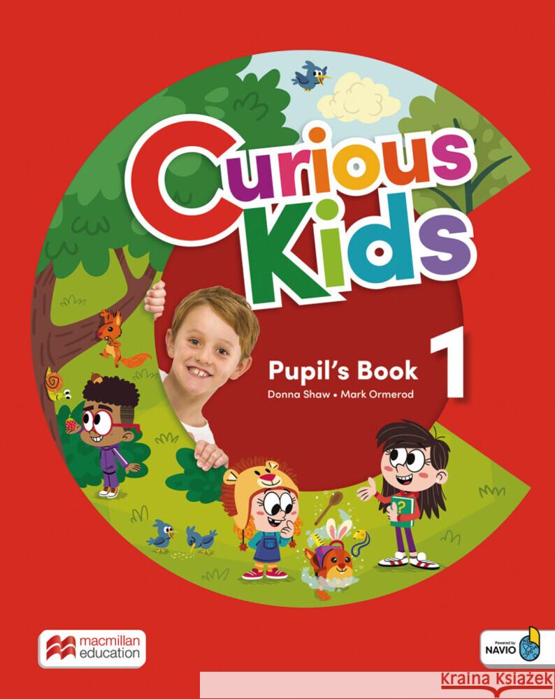 Curious Kids 1, m. 1 Buch, m. 1 Beilage Shaw, Donna, Mark Ormerod 9783190029211 Hueber - książka