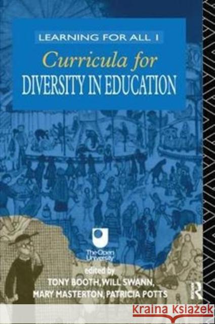 Curricula for Diversity in Education Tony Booth 9781138421349 Routledge - książka