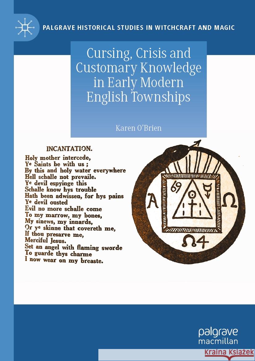 Cursing, Crisis and Customary Knowledge in Early Modern English Townships Karen O'Brien 9783031440472 Springer International Publishing - książka