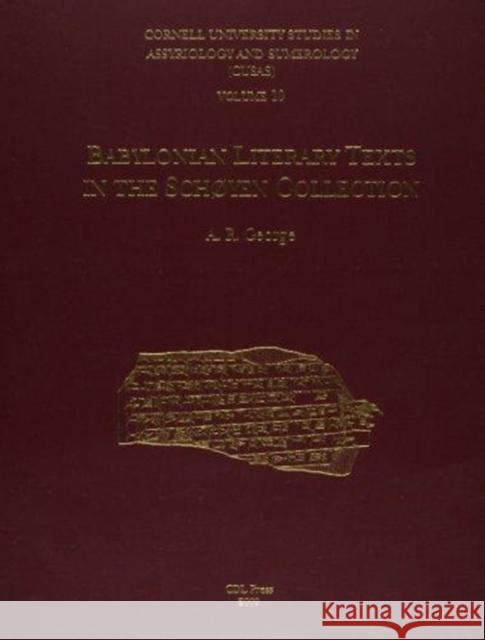 Cusas 10: Babylonian Literary Texts in the Schøyen Collection  9781934309094 CDL Press - książka