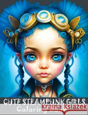 Cute Steampunk Girls Coloring Book: Adorable Steampunk Girls Grayscale Coloring Book Featuring the Beautiful Faces of Young Ladies Tone Temptress   9788396747648 Malgorzata Grzesik - książka