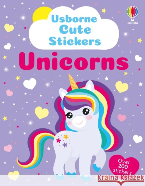 Cute Stickers Unicorns Kate Nolan 9781836043843 Usborne Publishing Ltd - książka