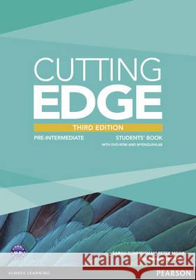 Cutting Edge 3rd Edition Pre-Intermediate Students' Book with DVD and MyEnglishLab Pack Moor, Peter|||Crace, Araminta|||Cunningham, Sarah 9781447944058 Cutting Edge - książka