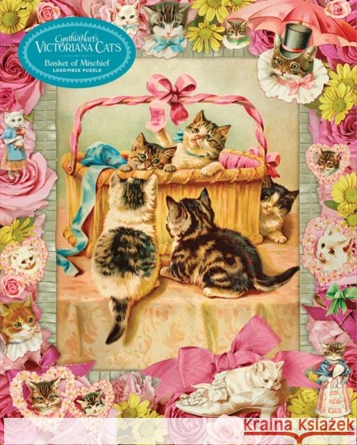 Cynthia Hart's Victoriana Cats: Basket of Mischief 1,000-Piece Puzzle Cynthia Hart 9781523523726 Workman Publishing - książka