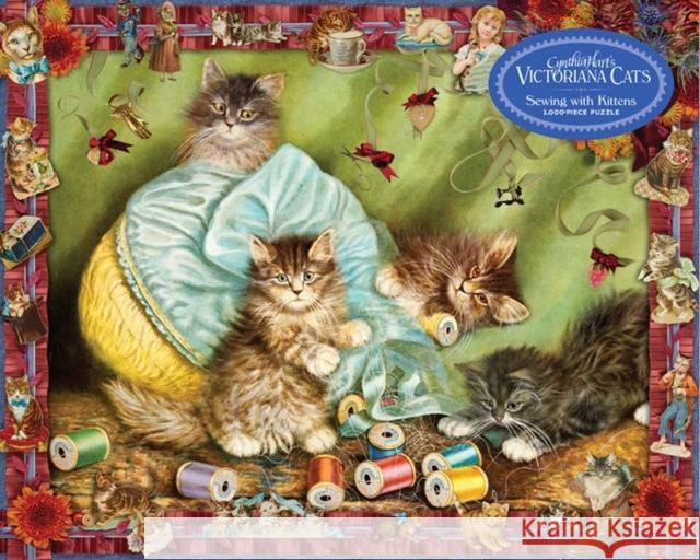 Cynthia Hart's Victoriana Cats: Sewing with Kittens 1,000-Piece Puzzle Cynthia Hart 9781523523733 Workman Publishing - książka