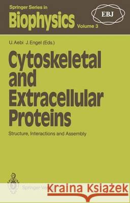 Cytoskeletal and Extracellular Proteins: Structure, Interactions and Assembly the 2nd International Ebsa Symposium Aebi, Ueli 9783642739279 Springer - książka
