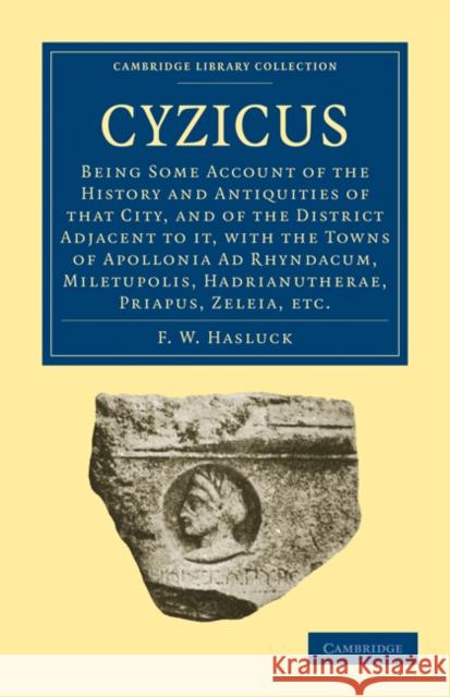 Cyzicus Hasluck, F. W. 9781108010405 Cambridge University Press - książka