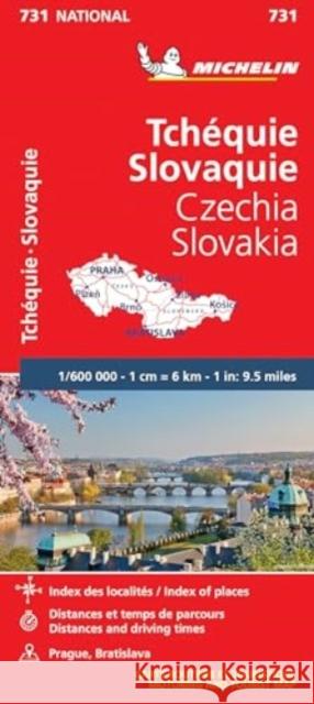 Czech Republic, Slovak Republic - Michelin National Map 731 Michelin 9782067171794 Michelin Editions des Voyages - książka