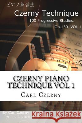 Czerny Piano Technique Vol 1 Carl Czerny 9781522851172 Createspace Independent Publishing Platform - książka