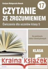 Czytanie ze zrozumieniem dla kl. 5 SP Grażyna Małgorzata Nowak 9788366422131 WIR - książka