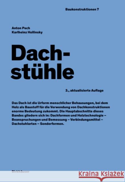 Dachstuhle Karlheinz Hollinsky 9783035627343 Birkhauser - książka