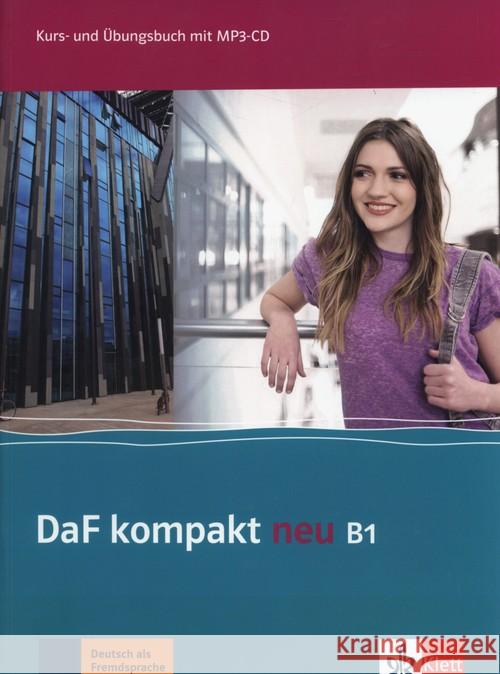DaF Kompakt Neu B1 Kurs- und Ubungsbuch + CD Braun Brigit Doubek Margit Fugert Nadja 9783126763158 Klett - książka