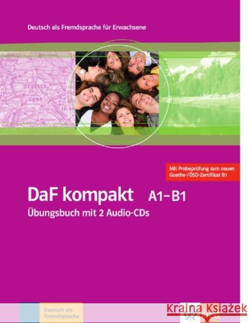 DaF Kompakt: Ubungsbuch mit 2 Audio-CDs  9783126761819 Klett - książka