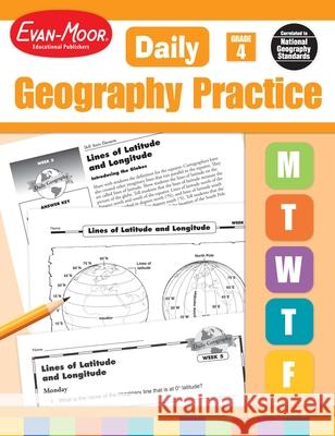 Daily Geography Practice Grade 4: EMC 3713 Sandi Johnson 9781557999733 Evan-Moor Educational Publishers - książka