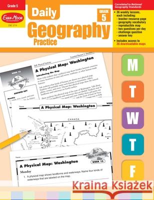 Daily Geography Practice Grade 5: EMC 3714 Sandi Johnson 9781557999740 Evan-Moor Educational Publishers - książka