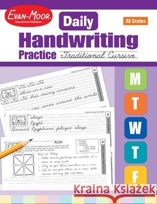 Daily Handwriting Practice: Traditional Cursive, Kindergarten - Grade 6 Teacher Edition Evan-Moor Corporation 9781557997548 Evan-Moor Educational Publishers - książka