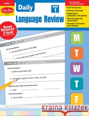 Daily Language Review, Grade 1 Teacher Edition Evan-Moor Corporation 9781557996558 Evan-Moor Educational Publishers - książka