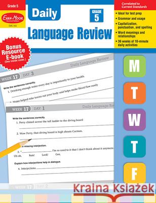 Daily Language Review, Grade 5 Teacher Edition Evan-Moor Corporation 9781557996596 Evan-Moor Educational Publishers - książka