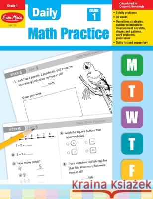 Daily Math Practice, Grade 1 Teacher Edition Evan-Moor Corporation 9781557997418 Evan-Moor Educational Publishers - książka