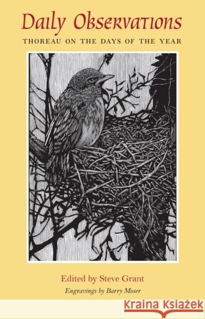 Daily Observations: Thoreau on the Days of the Year Grant, Steve 9781558495012 University of Massachusetts Press - książka