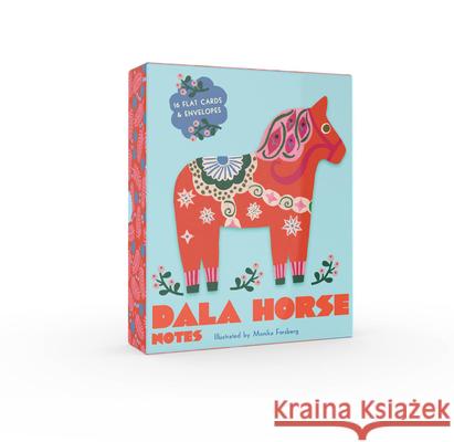 Dala Horse Notes: 16 Flat Cards and 16 Envelopes Chronicle Books                          Monika Forsberg 9781797227405 Chronicle Books - książka