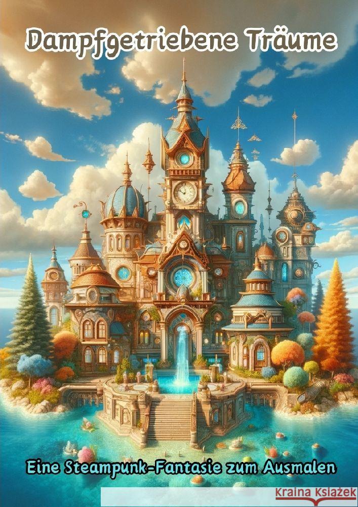 Dampfgetriebene Tr?ume: Eine Steampunk-Fantasie zum Ausmalen Maxi Pinselzauber 9783384152152 Tredition Gmbh - książka