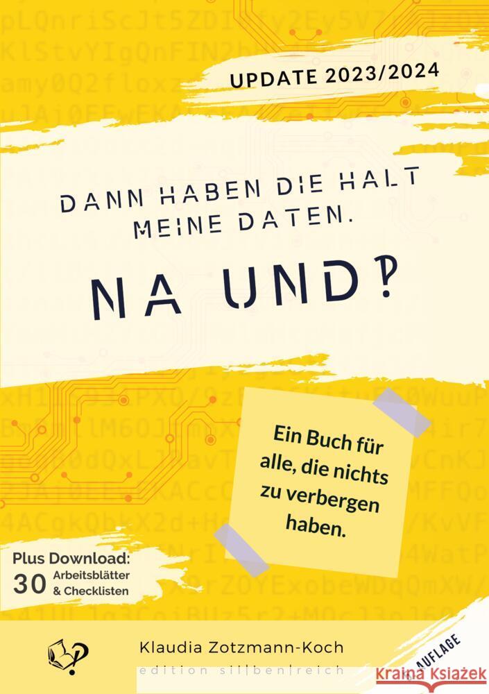 Dann haben die halt meine Daten. Na und?! Zotzmann-Koch, Klaudia 9783903324541 tredition - książka