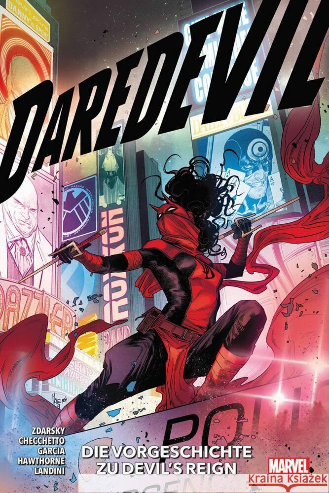 Daredevil: Die Vorgeschichte zu Devil's Reign Zdarsky, Chip, Checchetto, Marco, Garcia, Manuel 9783741628924 Panini Manga und Comic - książka