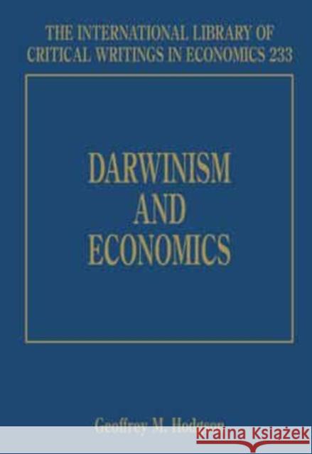 DARWINISM AND ECONOMICS  9781848440722 EDWARD ELGAR PUBLISHING LTD - książka