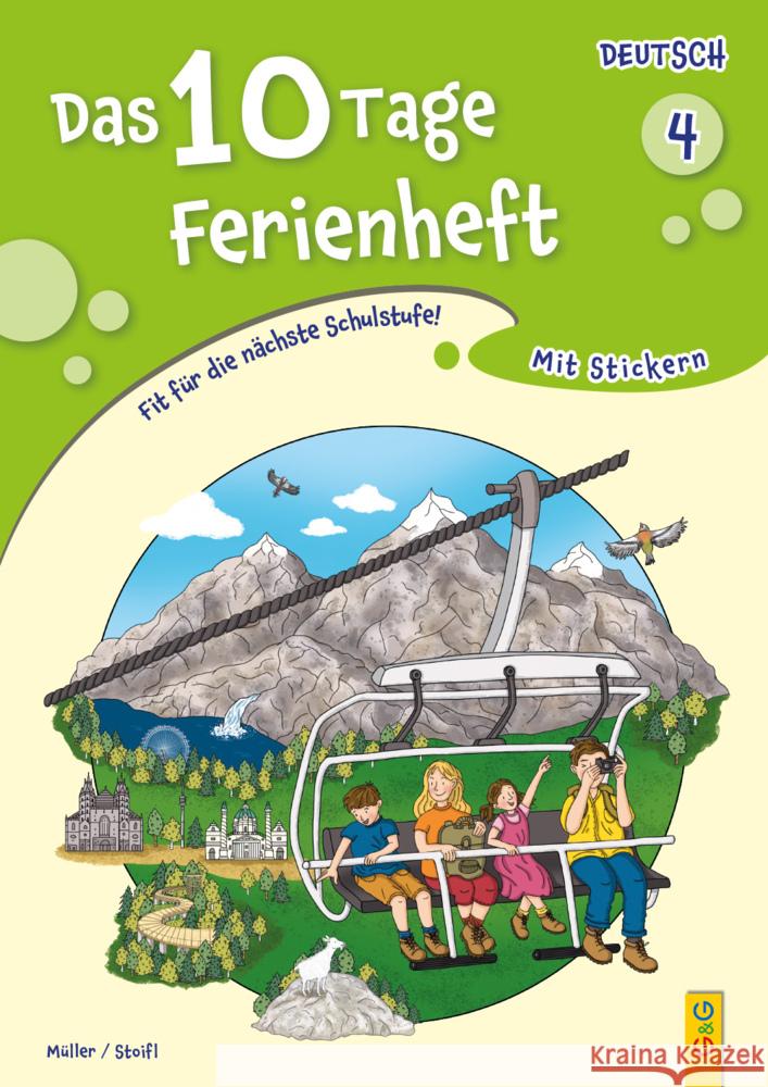 Das 10 Tage Ferienheft Deutsch 4 Müller, Verena, Stoifl, Erika 9783707425437 G & G Verlagsgesellschaft - książka