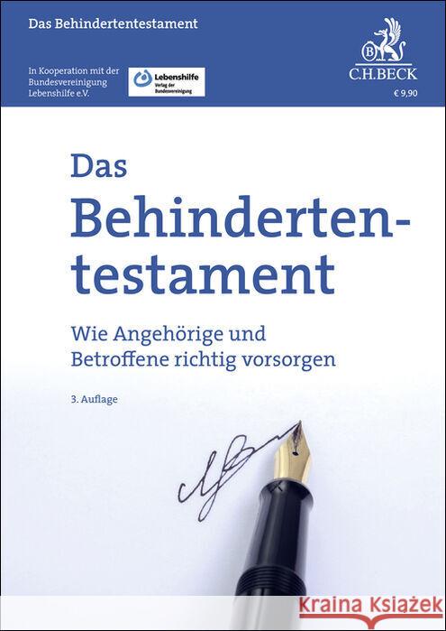 Das Behindertentestament Roglmeier, Julia 9783406838484 Beck Juristischer Verlag - książka