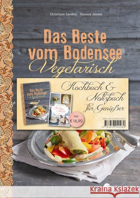 Das Beste vom Bodensee - Vegetarisch, Kochbuch & Notizbuch für Genießer Leesker, Christiane; Jansen, Vanessa 9783878000969 Südverlag - książka