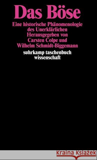 Das Böse  9783518286784 Suhrkamp - książka