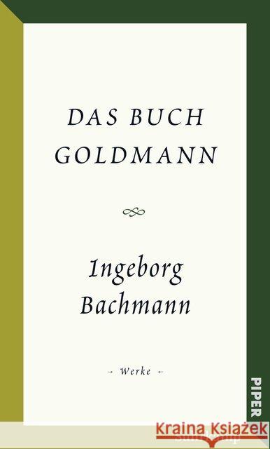 Das Buch Goldmann : Werke Bachmann, Ingeborg 9783518426012 Suhrkamp - książka