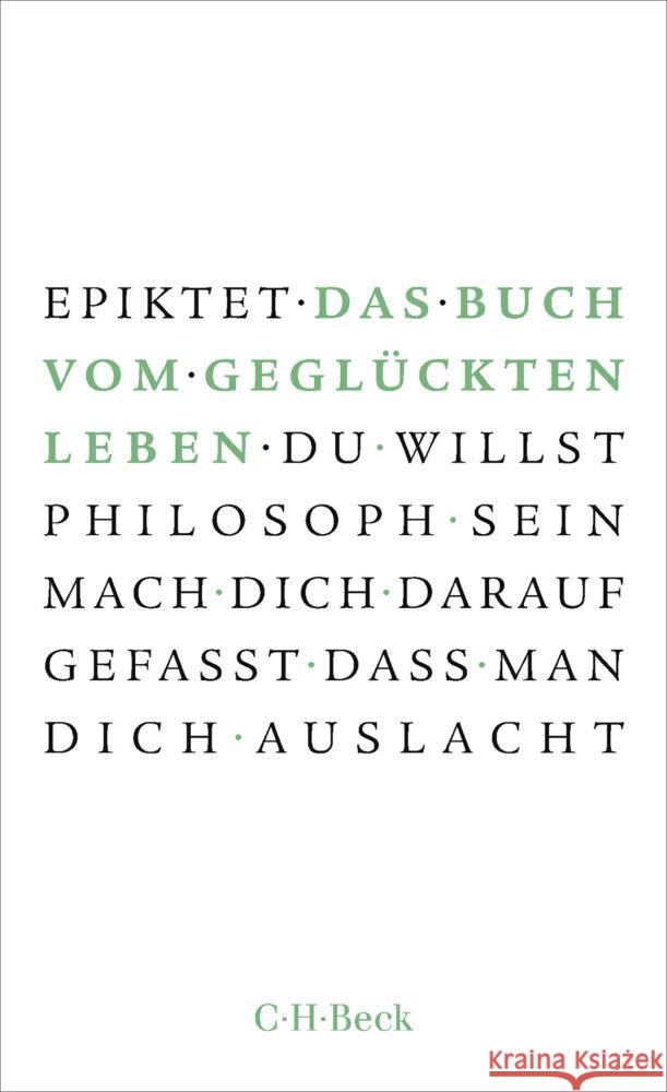 Das Buch vom geglückten Leben Epiktet 9783406842863 Beck - książka