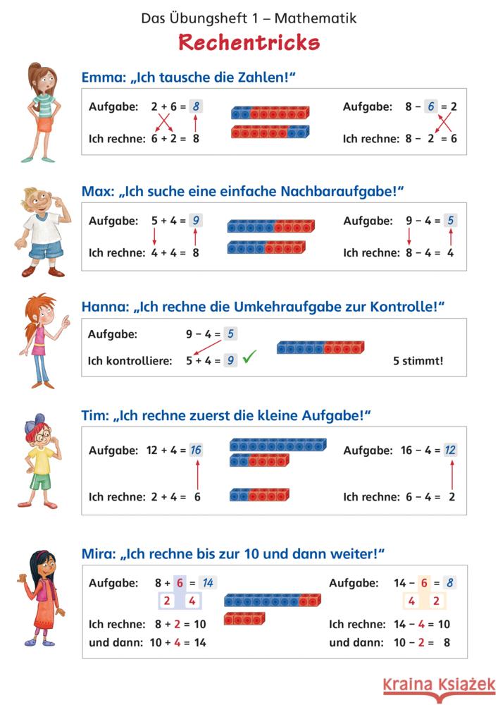 Das Übungsheft Mathematik Klasse 1 - Poster Simon, Nina, Simon, Hendrik 9783619157563 Mildenberger - książka