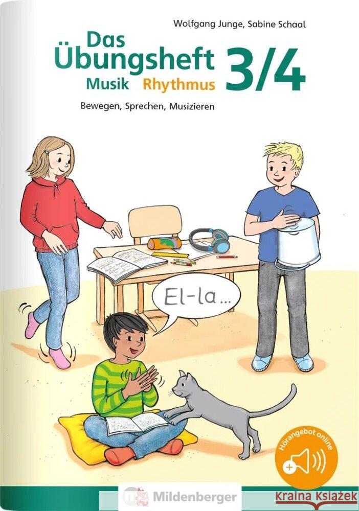 Das Übungsheft Musik - Rhythmus 3/4 Junge, Wolfgang, Schaal, Sabine 9783619372904 Mildenberger - książka