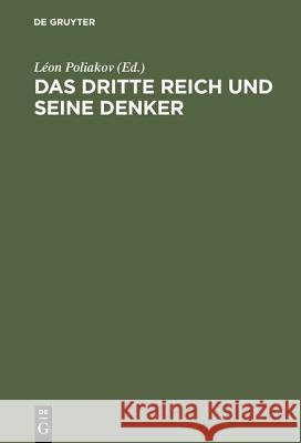 Das Dritte Reich und seine Denker Léon Poliakov 9783598046018 de Gruyter - książka