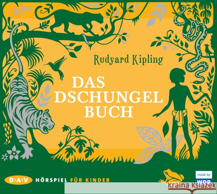 Das Dschungelbuch, 2 Audio-CDs : Hörspiel (2 CDs), Hörspiel Kipling, Rudyard 9783862315864 Der Audio Verlag, DAV - książka