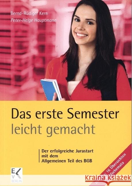 Das erste Semester - leicht gemacht Hauptmann, Peter-Helge 9783874403771 Kleist-Verlag - książka