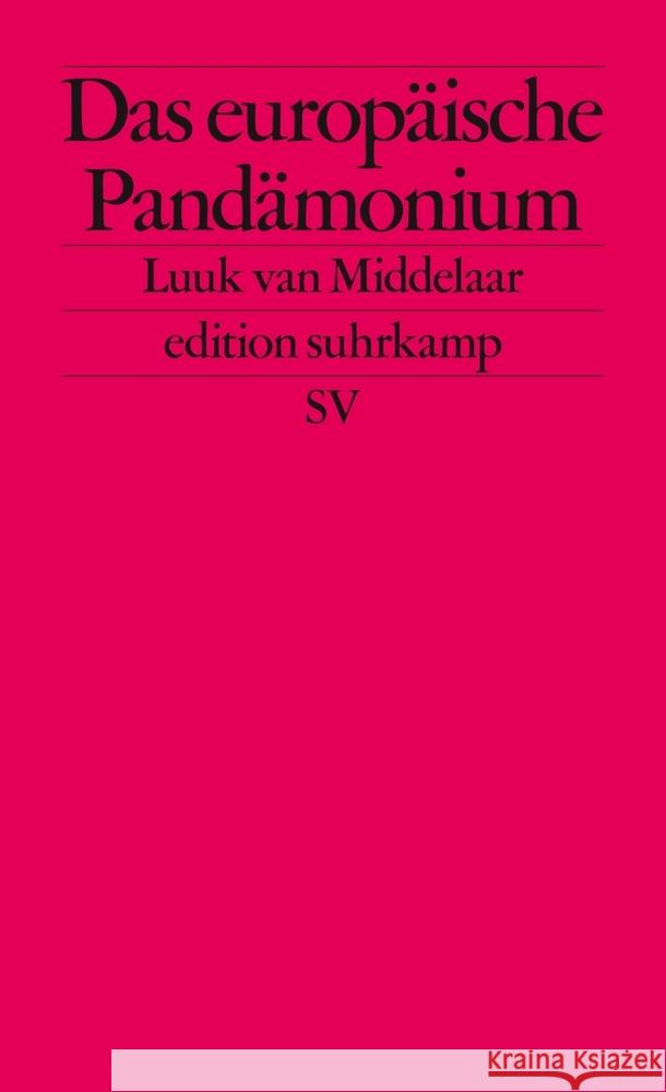 Das europäische Pandämonium Middelaar, Luuk van 9783518127636 Suhrkamp Verlag - książka