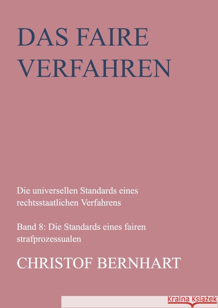 Das faire Verfahren Bernhart, Christof 9789463982665 Bookmundo - książka