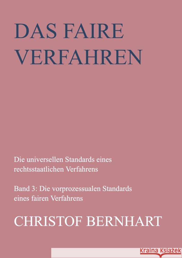 Das faire Verfahren Bernhart, Christof 9789463982863 Bookmundo - książka