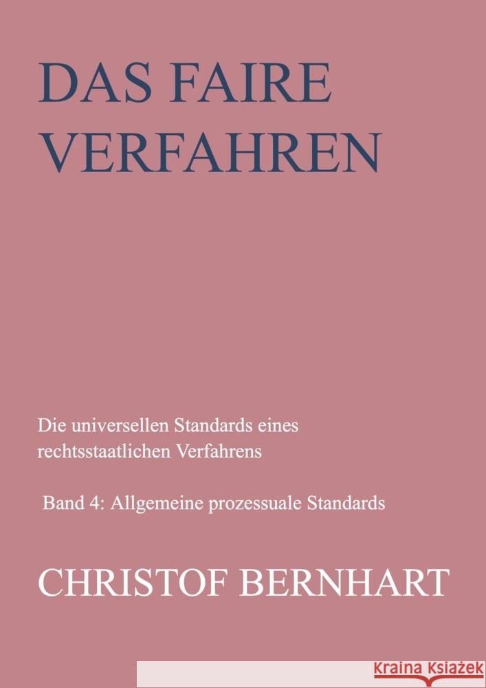 Das faire Verfahren Bernhart, Christof 9789463989152 Bookmundo - książka