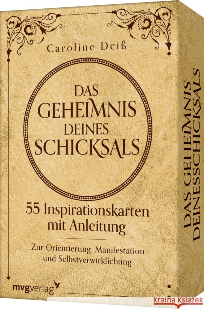 Das Geheimnis deines Schicksals - 55 Inspirationskarten mit Anleitung Deiß, Caroline 9783747403228 mvg Verlag - książka