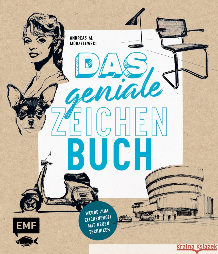 Das geniale Zeichenbuch Modzelewski, Andreas M. 9783745909296 EMF Edition Michael Fischer - książka