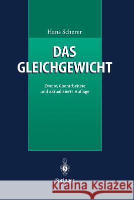 Das Gleichgewicht Hans Scherer 9783642643743 Springer - książka